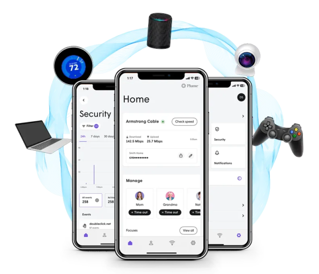 Total control over your Wi-Fi with the Plume HomePass app.